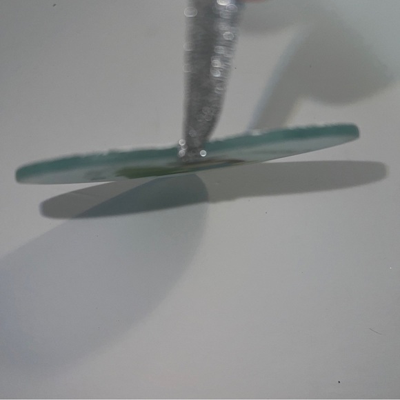 Vintage Crazy Mountain Heart Glass Snowman & Christmas Tree Ornament ~ Brand New - Picture 7 of 12